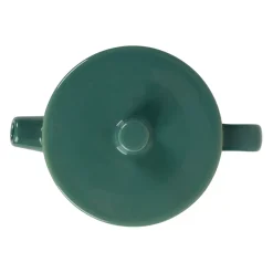 Théière en grès et inox émeraude 90cl - Cannelé