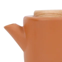 Théière en grès terracotta mat avec filtre - Baltika