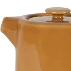 Théière solitaire en grès moutarde avec filtre 45cl - Nordika