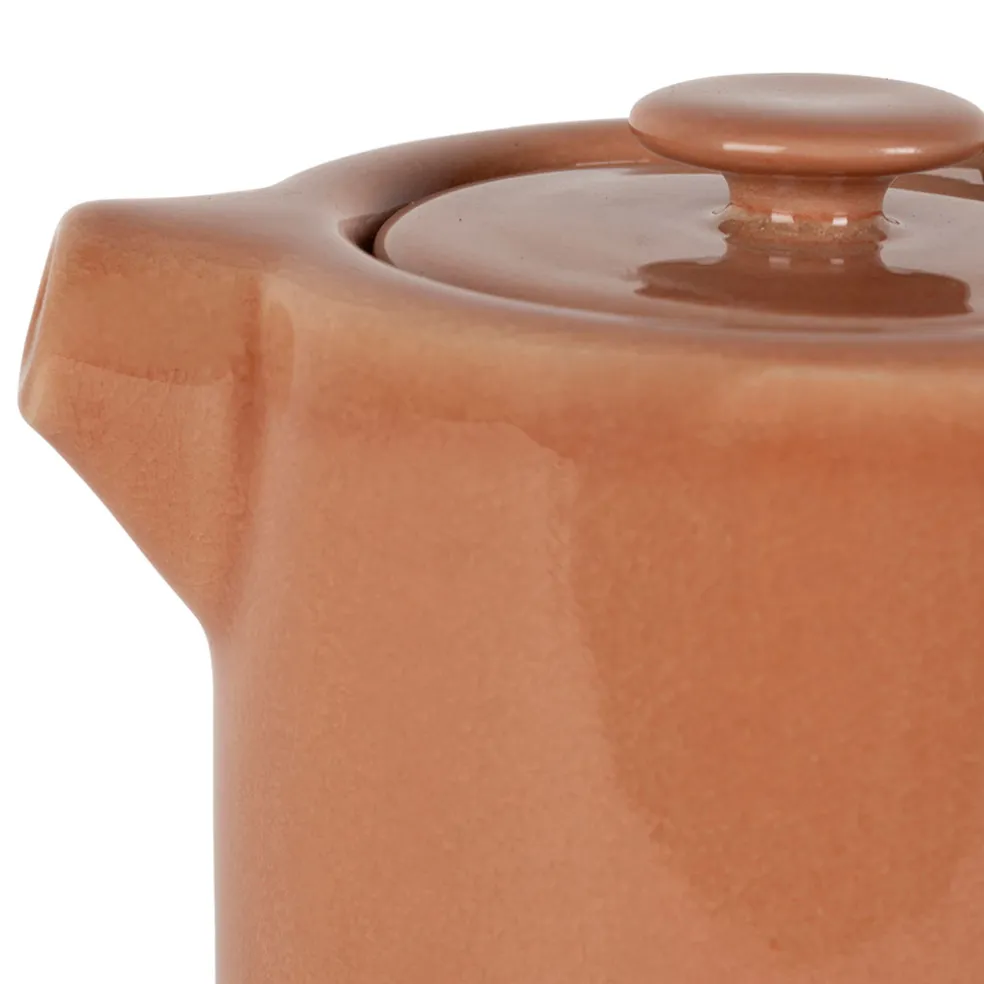 Théière solitaire en grès terracotta avec filtre 45cl - Nordika