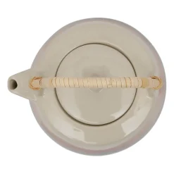 Théière terracotta et vert en porcelaine avec filtre 1.3l - sweet leaves