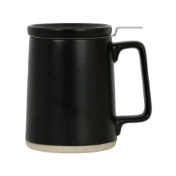 Tisaniere en grès avec filtre noir mat 50cl - Verde