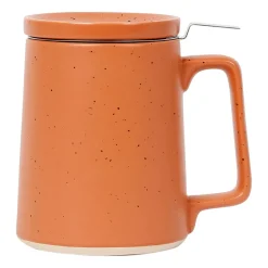 Tisaniere en grès et inox terracotta 50cl - Verde