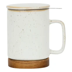 Tisanière en grès avec filtre blanc - nordika