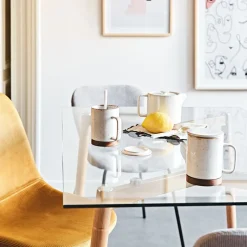 Tisanière en grès avec filtre blanc - nordika