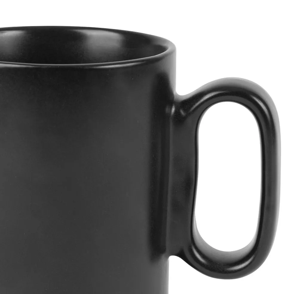 Tisanière en grès avec filtre noir mat - baltika