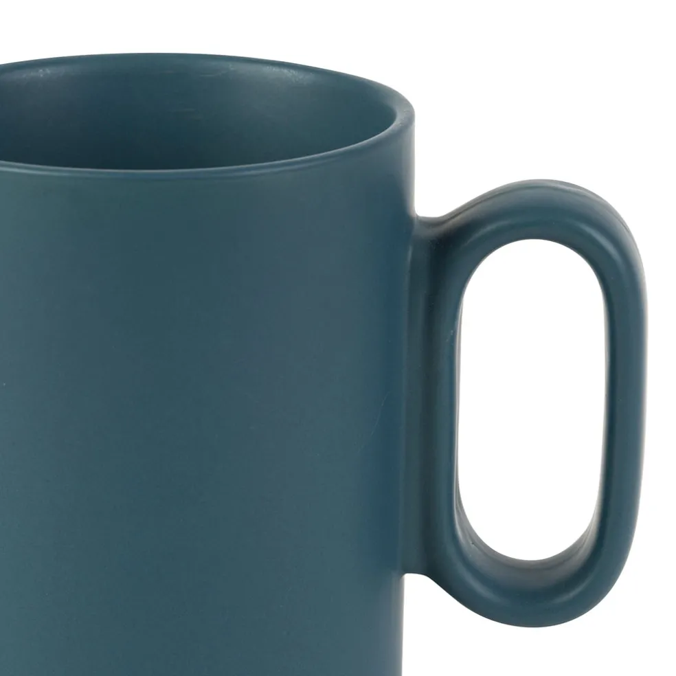 Tisanière en grès avec filtre bleu mat - baltika