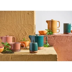 Tisanière en grès émeraude avec filtre 35cl - Nordika