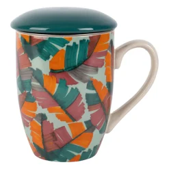 Tisanière en grès multicolore avec en inox 40cl - Seguia