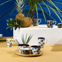 Tisanière en porcelaine idigo avec filtre inox 37.5cl - Mocoa