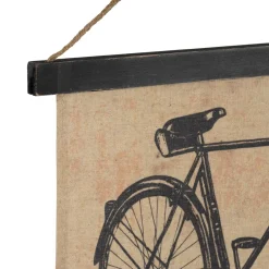 Toile bicyclette noir et rouge