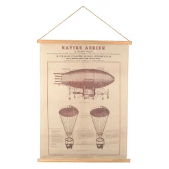 Toile en tissu Navire Aerien 65x85cm - Aerien