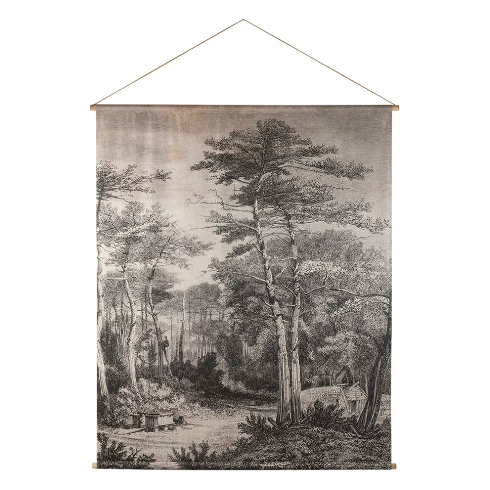 Toile pinacée gris 120x150cm