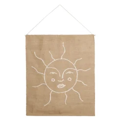 Toile "soleil" en jute naturel 125x150cm - Aurore