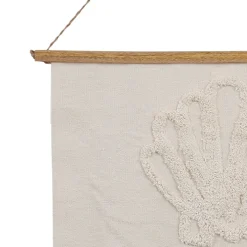 Toile tuftée arc en ciel écru 60x70cm - blue sand