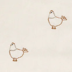 Torchon en coton écru 70x50cm - La Ferme