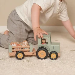 Tracteur avec remorque en bois - Little Farm