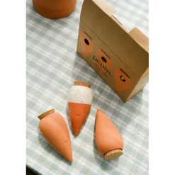 Trio mini diffuseur d'eau en argile : 2 terracotta et 1 blanc graine - Olla