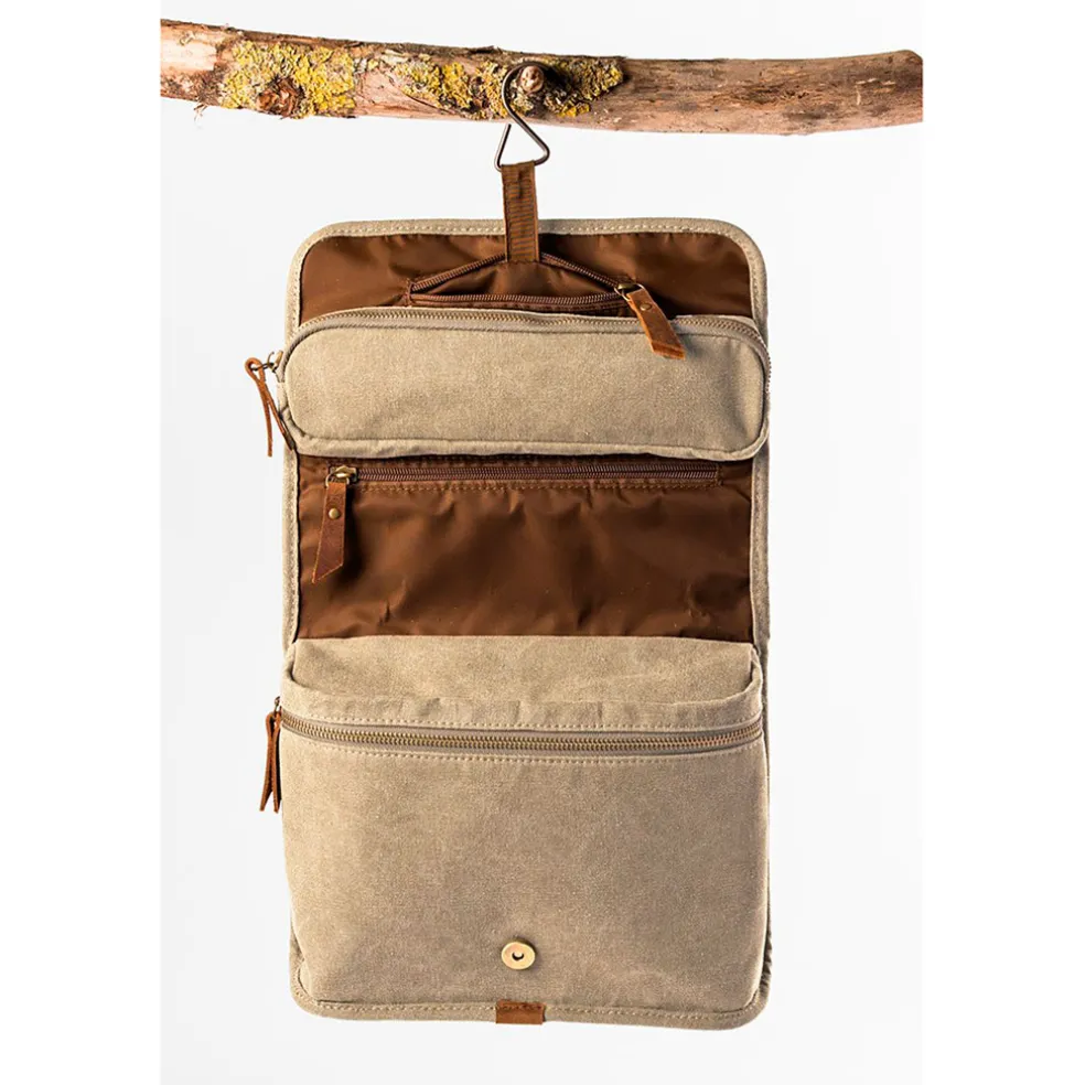 Trousse de toilette couleur naturel - Trappeur