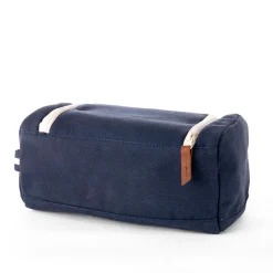 Trousse de toilette en tissu bleu marine recyclée - Kenai