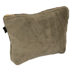 Trousse en velours kaki - St Tropez