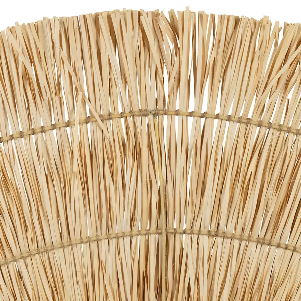 Tête de lit demi-cercle en feuille de palmier 160x80cm - flora gipsy