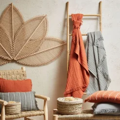 Tête de lit en bambou naturel foncé