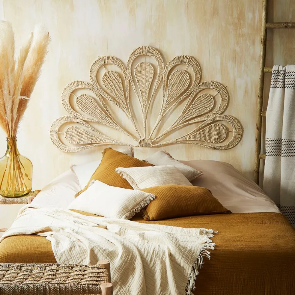 Tête de lit en corde naturel