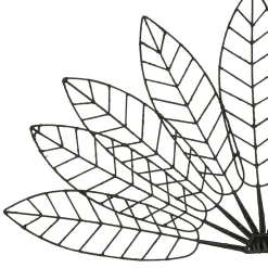 Tête de lit en fer noir - Floraly