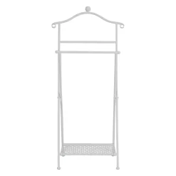 Valet pliant en fer blanc h98cm - charmet