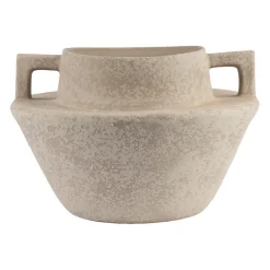 Vase blanc cassé d32xh21.5cm en terre cuite - gena