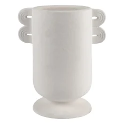 Vase blanc en dolomite - Funny