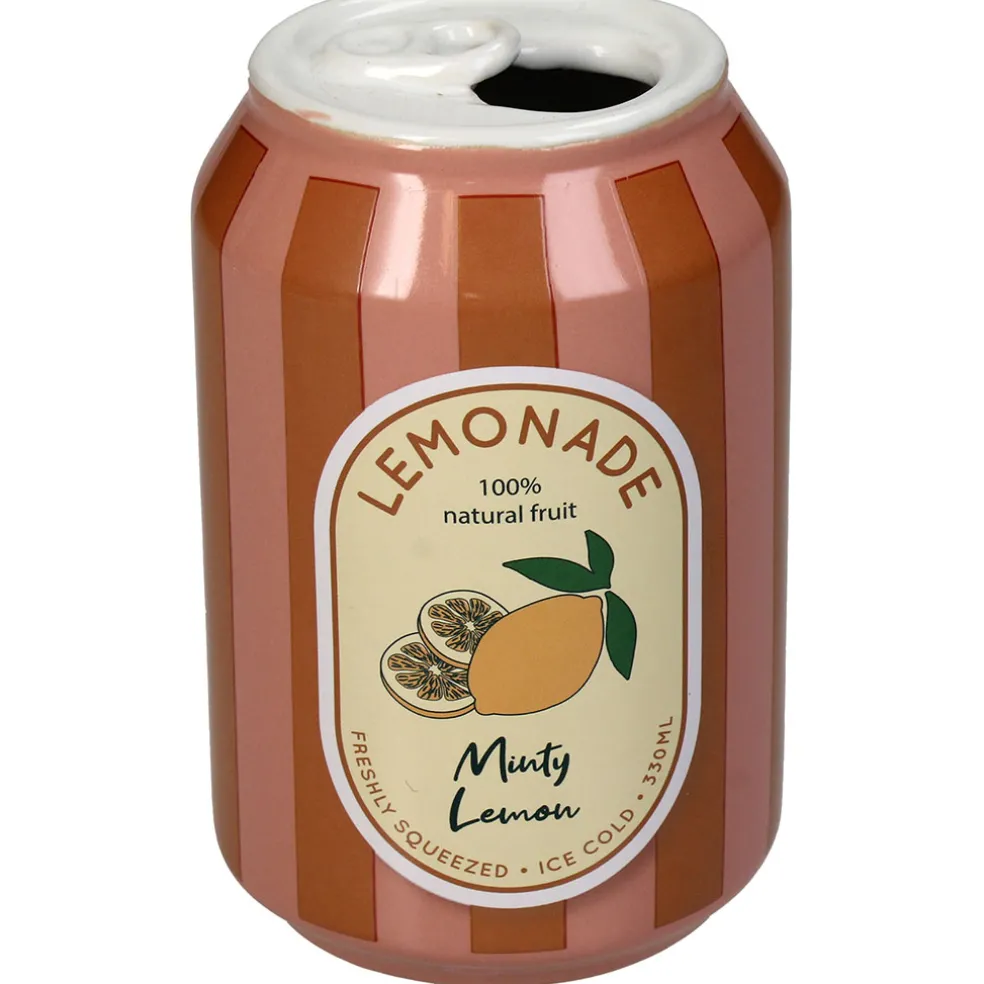 Vase canette citron faïence fine d7xh11.3cm