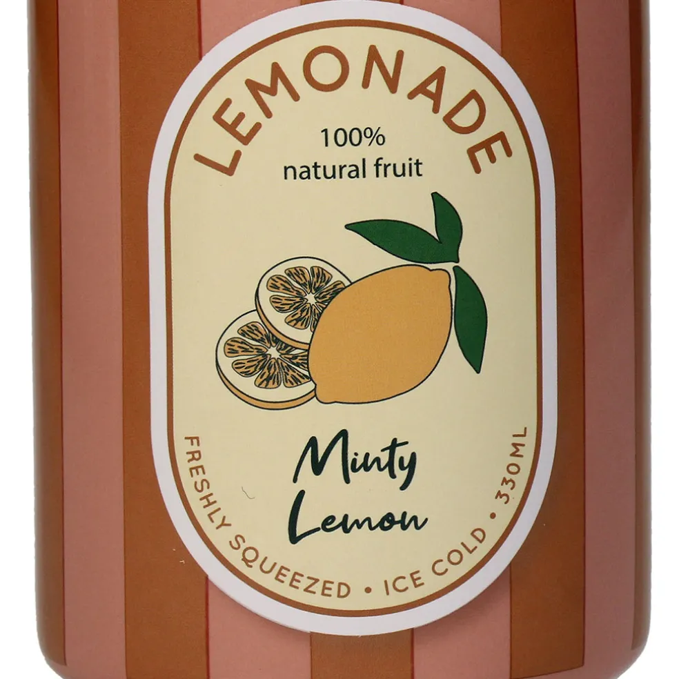 Vase canette citron faïence fine d7xh11.3cm