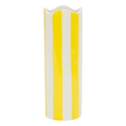 Vase cylindrique en grès écru h23.5cm - Patchuca