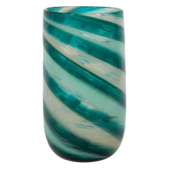 Vase cylindrique en verre émeraude h25cm - Sablon