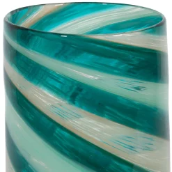 Vase cylindrique en verre émeraude h25cm - Sablon