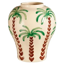 Vase en céramique blanc cassé h31cm - Paradiso