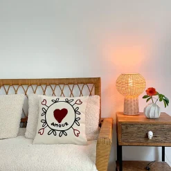 Vase en céramique blanc h10cm