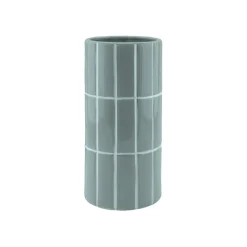 Vase en céramique bleu h23cm