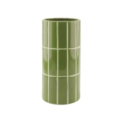 Vase en céramique kaki H23cm