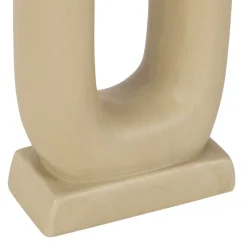 Vase en dolomite blanc cassé h32.5cm -terre boheme