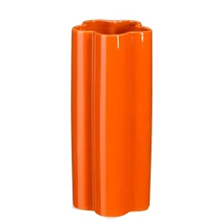 Vase en dolomite orange h22cm - Lindon