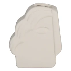 Vase en grès écru h16cm - Greeka