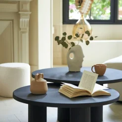 Vase en grès ecru 16x8xh23cm - Organic