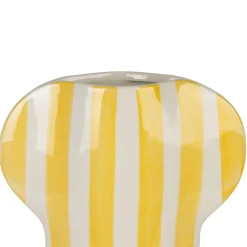 Vase en grès jaune h31.5cm - Artist