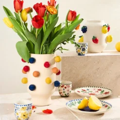 Vase en porcelaine h24cm - Visage Arty