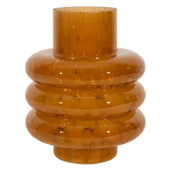 Vase en verre ocre d18xh22.5cm - Phoenicea