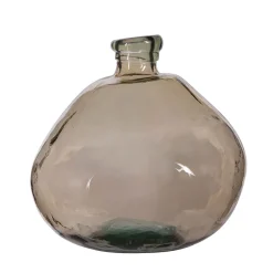 Vase en verre recyclé sablé sable d33xh33.5cm - Simplicity