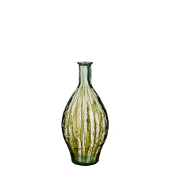 Vase en verre recyclé vert h60cm - Palermo